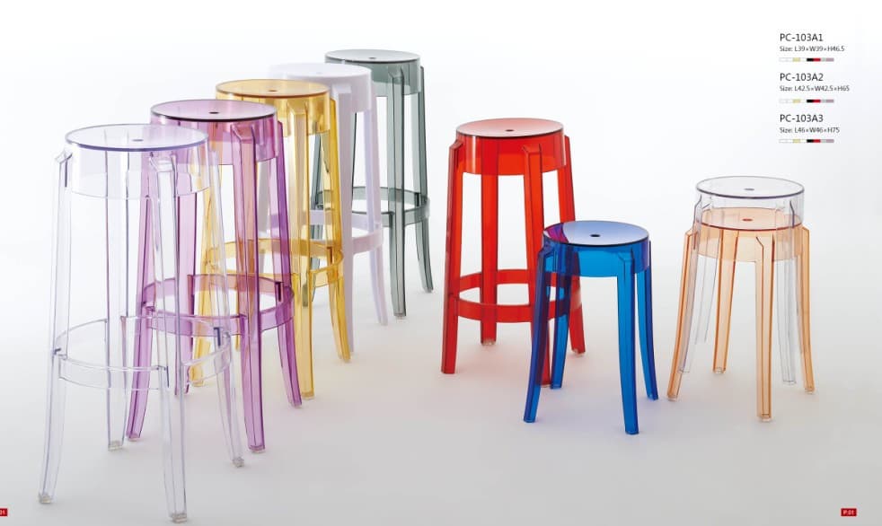 Plastic luxury Louis Ghost bar stool_clear bar stool